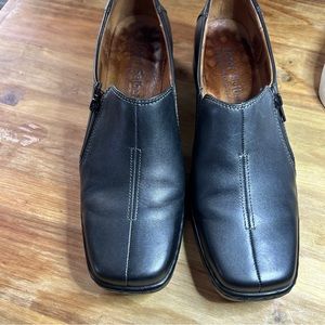 Josef Seibel Bridgit Women's EU 40 US 9 Black Side Zip Block Heel Comfort Shoes